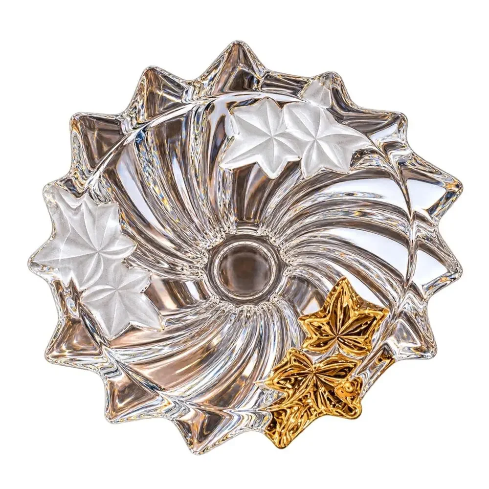 Vintage Mikasa Crystal Golden Ivy 6